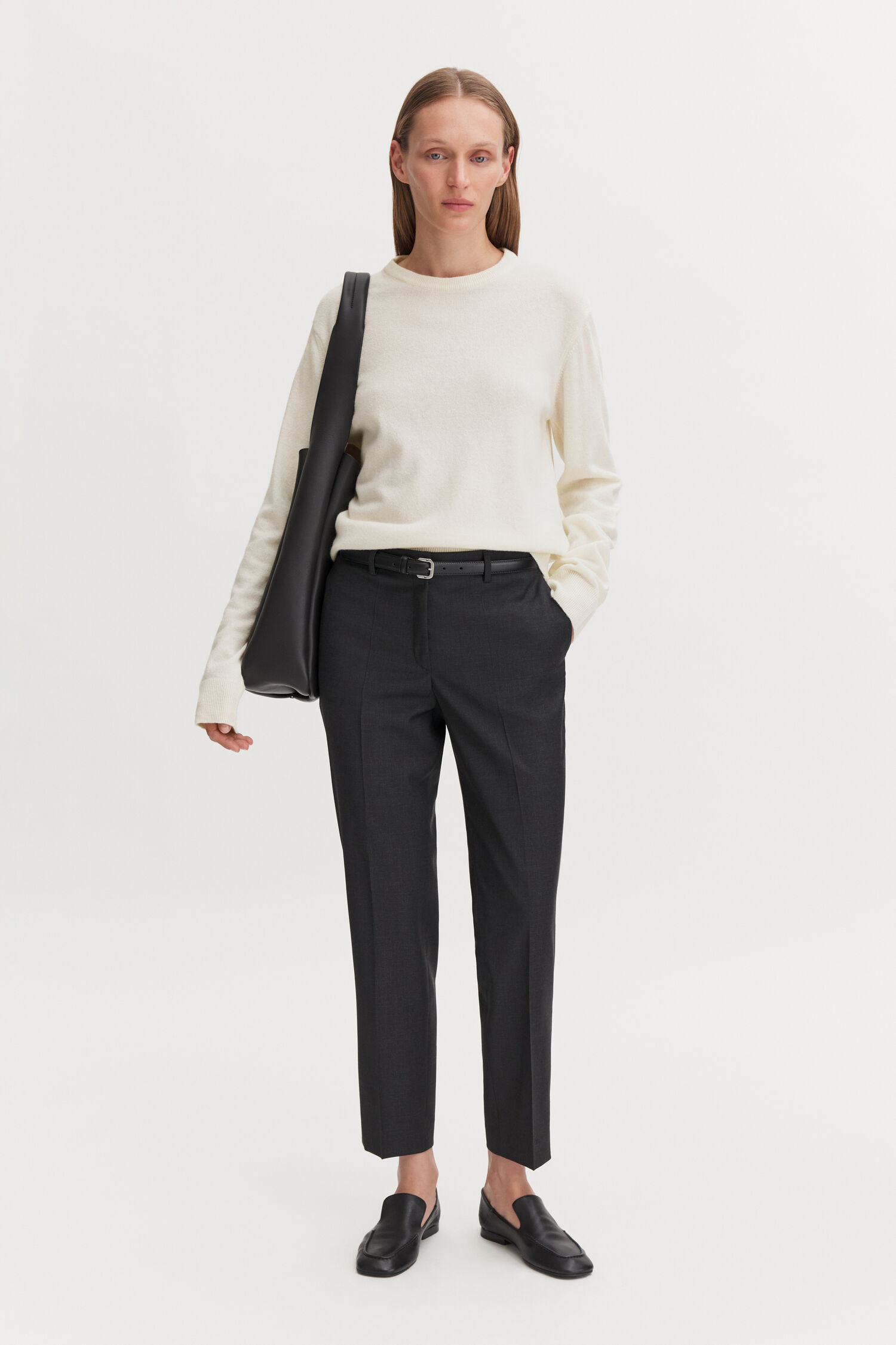 Emma Cropped Cool Wool Trousers